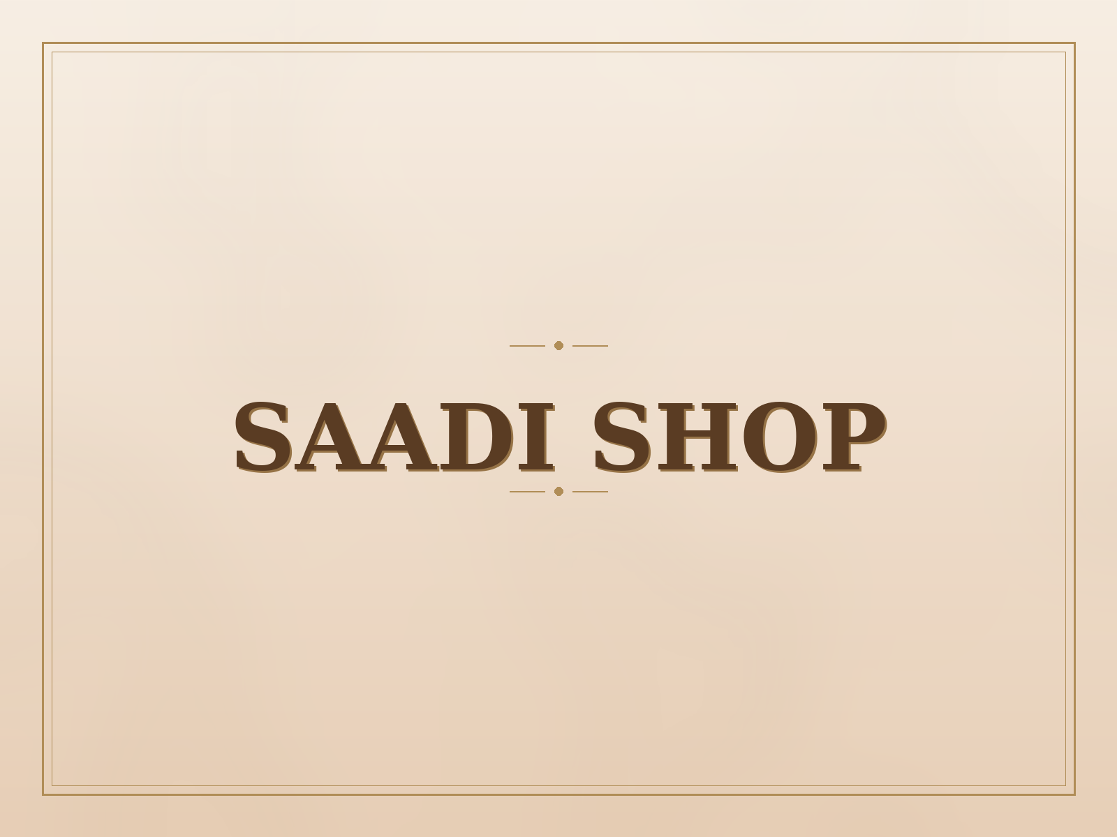 saadi shop